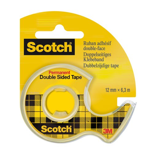 [0051131598546] SCOTCH Double-sided tape 12mm x 6.3m with dispenser