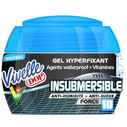 VIVELLE DOP Gel coiffant Hyperfixant Fixation Insubmersible Force 10 aux Vitamines 150 ml