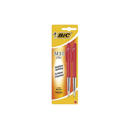 BIC Caneta Esferográfica M10 Clic Vermelha