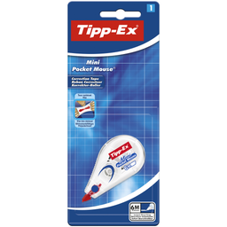 BIC Tipp-Ex Mini Pocket Mouse Fita Corretora 6 m x 5mm, Blister de 1