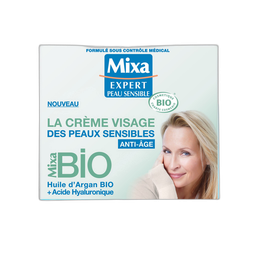 MIXA BIO Crème visage anti-âge argan bio et acide hyaluronique 50ml