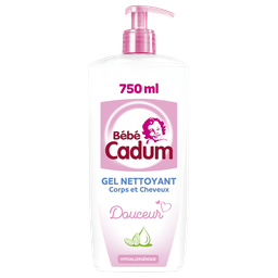 BEBE CADUM Gel de Limpeza Bebé BIO Corpo e Cabelo Hipoalergénico 750 ml