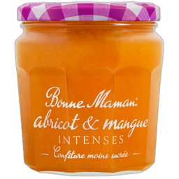 BONNE MAMAN Confiture abricot et mangue intenses moins sucrée 335g