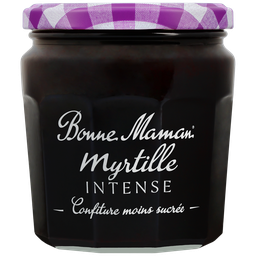 BONNE MAMAN Intense compota de mirtilo menos açúcar 335 g