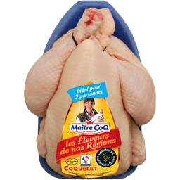 MAITRE COQ Coquelet blanc, ELEVEURS DE NOS REGIONS, France, 1 pièce