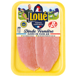 LOUE Escalope de peru extra fina Label Rouge 2 peças