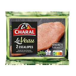 CHARAL Escalope de veau *** à griller - 2 pièces