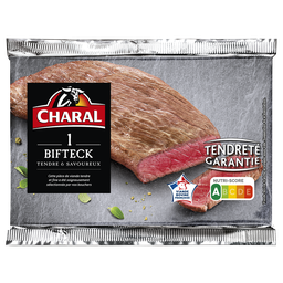 CHARAL Viande Bovine Bifteck *** à griller - 1 pièce