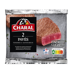 CHARAL Viande Bovine Pavé *** à griller - 2 pièces