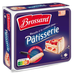 BROSSARD Biscuits à la cuillère spécial dessert 6x6 biscuits 300g