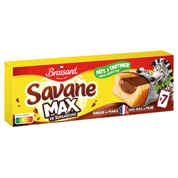 BROSSARD Savane Max Chocolate Hazelnut Filled Cakes 7 x 27 g