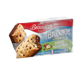 BROSSARD Le Brookie Pocket Chocolate Cookies on Hazelnut Brownie 184 g