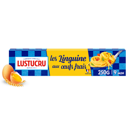 LUSTUCRU pâtes linguine aux œufs frais: la boîte de 250g