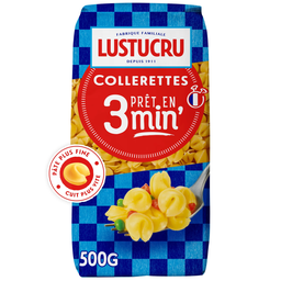 LUSTUCRU Pâtes collerettes cuisson rapide