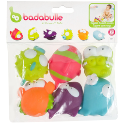 BADABULLE Juguete de baño rigolo splash 6 piezas