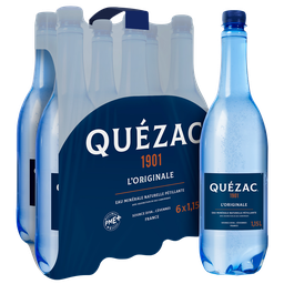 QUEZAC Eau Minérale Naturelle Gazeuse l'Originale