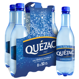 QUEZAC Eau Minérale Naturelle Gazeuse l'Originale