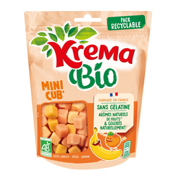 KREMA Rebuçados Mini Cub Bio Fruta Amarela 130 g