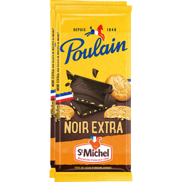POULAIN Tablete de Chocolate Negro Extra com Pedaços de Bolacha Saint-Michel 2x95g