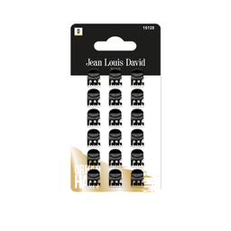 JEAN LOUIS DAVID Pregadeiras de Cabelo Pretas, pack de 18