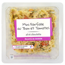 MIX BUFFET Mini Farfalles con atún y tomates 250 g