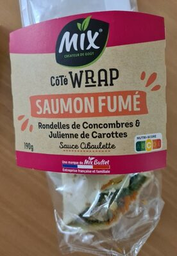MIX OEUFFET Smoked Salmon Cucumber Carrot Wrap 190 g