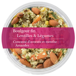 MIX BUFFET Fine Bulgur Lentils & Vegetables Avocado Mash 280 g