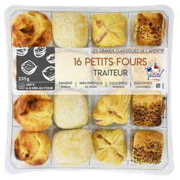 MIX Assortiment de petits fours traiteur 16 pièces 235g