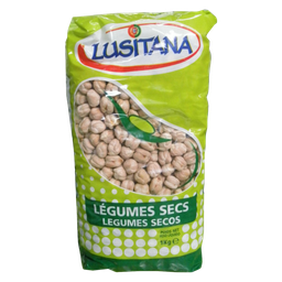 LUSITANA Garbanzos secos 1 kg