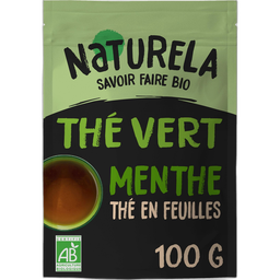 NATURELA Thé vert bio à la menthe en vrac 100g