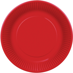 SANS MARQUE Prato de cartão 18cm vermelho x16