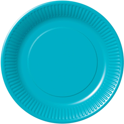 SANS MARQUE Prato de cartão 18cm turquesa lote de 16