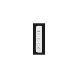 BELKIN Regleta protectora de sobretensión 4 tomas 1m Blanco