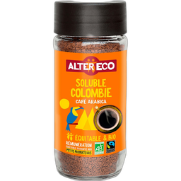 ALTER ECO Café soluble Colombie pur arabica bio 100g
