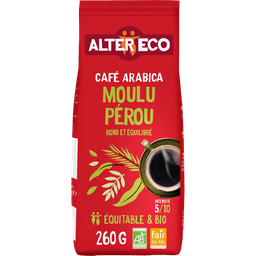 ALTER ECO Café moído orgânico 100% Arábica do Peru 260 g