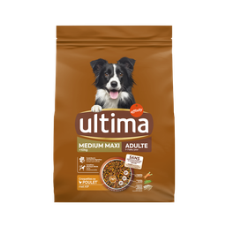 ULTIMA Ração para Cão Adulto Medium Maxi Digestão Fácil Frango 2 kg