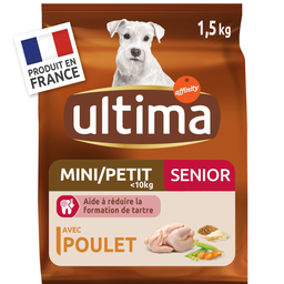 ULTIMA Ração para cão sénior mini 1,5 kg