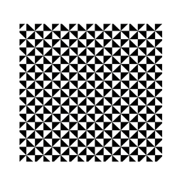 AUTRES MARQUES Guardanapos geométricos preto e branco x20