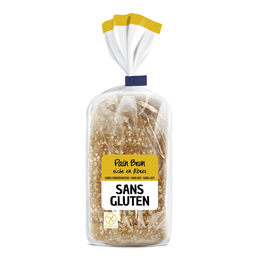 LIGHTBODY Pain Brun Tranché Sans Gluten — le sachet de 350g