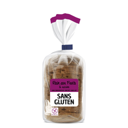 LIGHTBODY Pain aux Fruits Secs Tranché Sans Gluten — le sachet de 350g