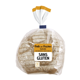 LIGHTBODY Pain Boule aux Graines Tranché Sans Gluten — le sachet de 400g
