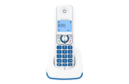 ALCATEL Teléfono DECT F330-S Identificación de llamadas Azul, Blanco