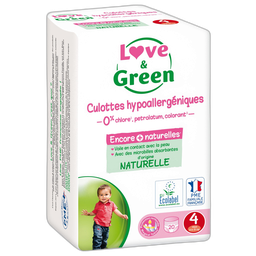 LOVE & GREEN Culottes hypoallergeniques taille 4 20 culottes