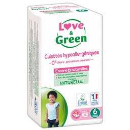 LOVE & GREEN Culottes hypoallergeniques taille 6 16 culottes