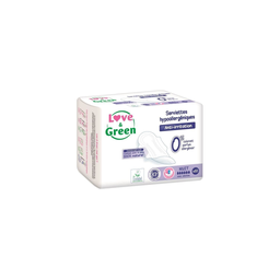 LOVE & GREEN Serviettes pour fuites urinaires hypoallergéniques maxi nuit 12 pièces