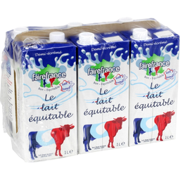 FAIRE FRANCE Leche semidesnatada LE LAIT EQUITABLE 6x1L