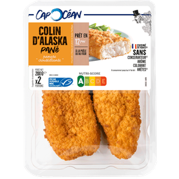 CAP OCEAN Pané au colin d'Alaska CAP OCEAN, 200g