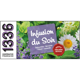 1336 Infusion du soir camomille verveine tilleul lavande 25 sachets 37,5 g