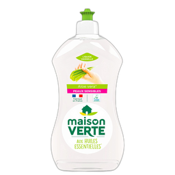 MAISON VERTE Liquide vaisselle écologique aloe vera peaux sensibles 500ml