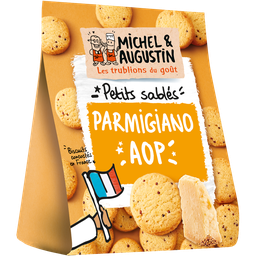 MICHEL ET AUGUSTIN Sablés apéritif Parmesan Reggiano et graines de moutarde 100